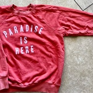 Billabong “Paradise is Here” Sweatshirt, Size M